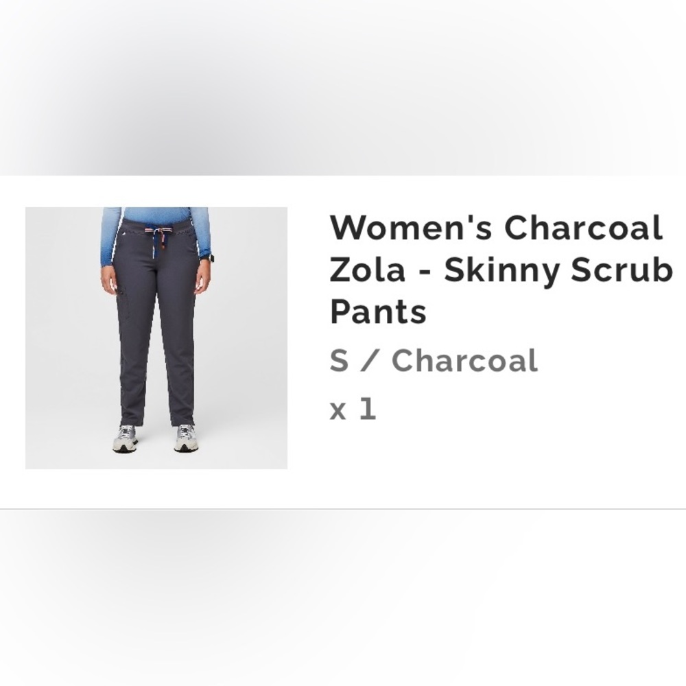 Figs limited edition Pride collection Yola skinny pants in charcoal